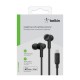 Belkin Rockstar Écouteurs Avec fil Ecouteurs Appels/Musique Noir