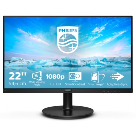 Philips V Line 221V8/00 écran plat de PC 54,6 cm (21.5") 1920 x 1080 pixels Full HD LED Noir