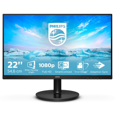 Philips V Line 221V8A/00 LED display 54,6 cm (21.5") 1920 x 1080 pixels Full HD Noir