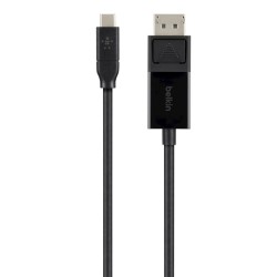 Belkin B2B103-06-BLK câble vidéo et adaptateur 1,8 m USB Type-C DisplayPort Noir