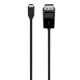 Belkin B2B103-06-BLK câble vidéo et adaptateur 1,8 m USB Type-C DisplayPort Noir
