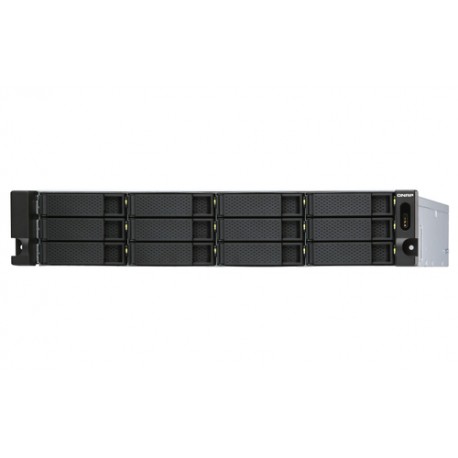 QNAP TL-R1200S-RP Boîtier de disques de stockage Boîtier disque dur/SSD Noir, Gris 2.5/3.5"