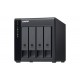 QNAP TL-D400S Boîtier de disques de stockage Boîtier disque dur/SSD Noir, Gris 2.5/3.5"