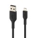 Belkin CAA002BT2MBK câble Lightning 2 m Noir