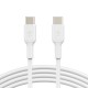 Belkin CAB003BT2MWH câble USB 2 m USB C Blanc