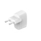 Belkin WCA002VFWH chargeur d'appareils mobiles Téléphone portable, Tablette Blanc Secteur Intérieure