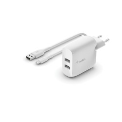 Belkin WCE002VF1MWH chargeur d'appareils mobiles Universel Blanc Secteur Intérieure