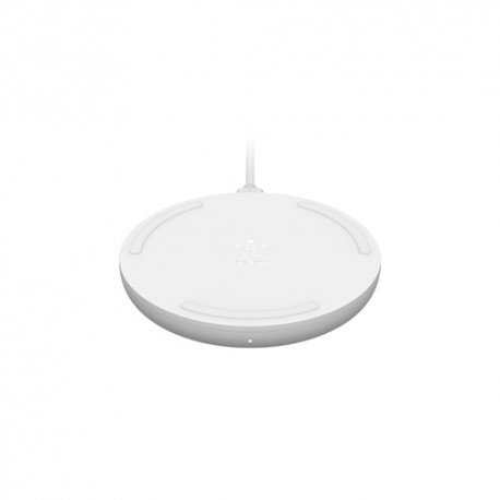Belkin WIA001BTWH chargeur d'appareils mobiles téléphone Blanc Secteur Recharge sans fil Charge rapide Auto