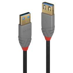 Lindy 36760 câble USB 0,5 m USB 3.2 Gen 1 (3.1 Gen 1) USB A Noir