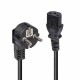 Lindy 30336 câble électrique Noir 3 m CEE7/7 Coupleur C13