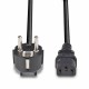 Lindy 30336 câble électrique Noir 3 m CEE7/7 Coupleur C13