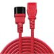 Lindy 30477 câble électrique Noir, Rouge 1 m Coupleur C14 Coupleur C13