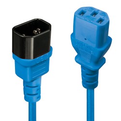 Lindy 30470 câble électrique Bleu 0,5 m Coupleur C14 Coupleur C13