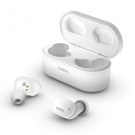 Belkin AUC001BTWH écouteur/casque Écouteurs Sans fil Ecouteurs Musique Micro-USB Bluetooth Blanc