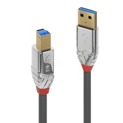 Lindy 36663 câble USB 3 m USB 3.2 Gen 1 (3.1 Gen 1) USB A USB B Gris