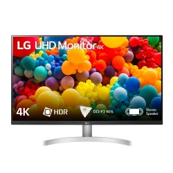 LG 32UN500-W écran plat de PC 80 cm (31.5") 3840 x 2160 pixels 4K Ultra HD Noir, Argent, Blanc