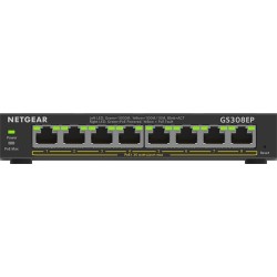 NETGEAR 8-Port Gigabit Ethernet PoE+ Plus Switch (GS308EP) Géré L2/L3 Gigabit Ethernet (10/100/1000) Connexion Ethernet, support