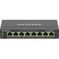 NETGEAR 8-Port Gigabit Ethernet High-Power PoE+ Plus Switch (GS308EPP) Géré L2/L3 Gigabit Ethernet (10/100/1000) Connexion Ether
