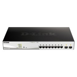 D-Link DGS-1210-10MP Géré L2 Gigabit Ethernet (10/100/1000) Connexion Ethernet, supportant l'alimentation via ce port (PoE) Noir