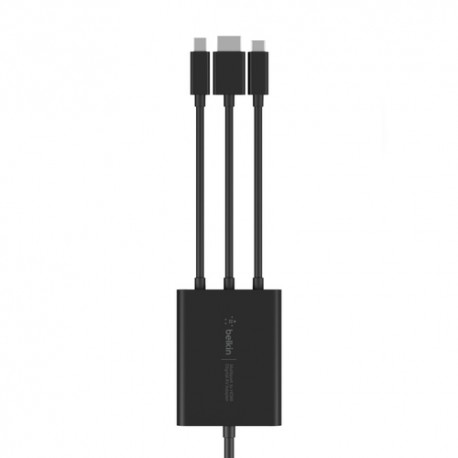 Belkin B2B169 câble vidéo et adaptateur 24 m HDMI + USB Mini DisplayPort Noir