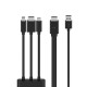 Belkin B2B169 câble vidéo et adaptateur 24 m HDMI + USB Mini DisplayPort Noir