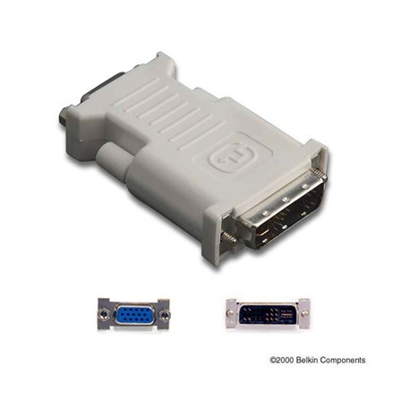 Belkin DVI/VGA, M/F 17 pin analog DVI 15 pin HD D-Sub (HD-15) Gris