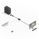 Lindy 41004 câble vidéo et adaptateur 0,15 m DisplayPort DVI-D Noir