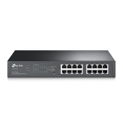 TP-Link TL-SG1016PE Géré L2 Gigabit Ethernet (10/100/1000) Connexion Ethernet, supportant l'alimentation via ce port (PoE) 1U No