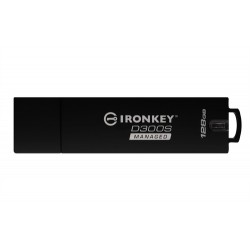 Kingston Technology IronKey Clé USB chiffrée 128 Go D300S AES 256 XTS
