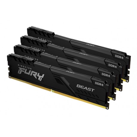 Kingston Technology FURY 64Go 3200MT/s DDR4 CL16 DIMM (Kit de 4) Beast Black