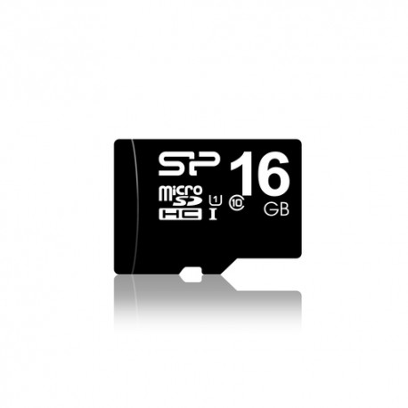 Silicon Power SP016GBSTH010V10SP mémoire flash 16 Go MicroSDHC UHS-I Classe 10