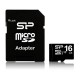 Silicon Power SP016GBSTH010V10SP mémoire flash 16 Go MicroSDHC UHS-I Classe 10