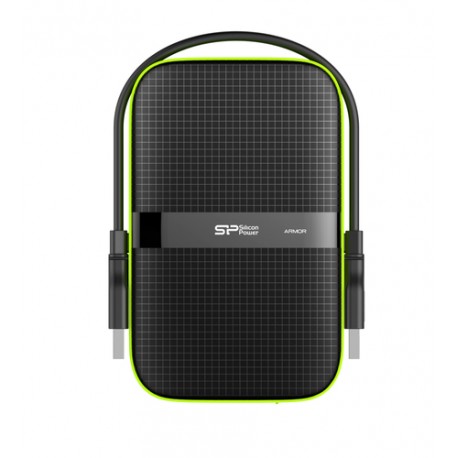 Silicon Power Armor A60 disque dur externe 4 To Noir, Vert