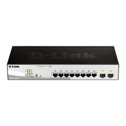 D-Link DGS-1210-10P Géré L2 Gigabit Ethernet (10/100/1000) Connexion Ethernet, supportant l'alimentation via ce port (PoE) 1U No