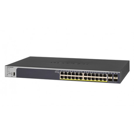 NETGEAR GS728TPP Géré L2/L3/L4 Gigabit Ethernet (10/100/1000) Connexion Ethernet, supportant l'alimentation via ce port (PoE) 1U