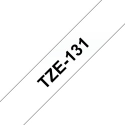 Brother TZe-131 - Ruban pour étiqueteuse original – Transparent, 12 mm de large
