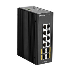 D-Link DIS‑300G‑12SW Géré L2 Gigabit Ethernet (10/100/1000) Noir