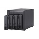 QNAP TR-004 Boîtier de disques de stockage Boîtier disque dur/SSD Noir 2.5/3.5"