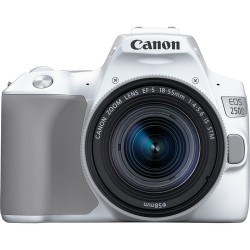 Canon EOS 250D + EF-S 18-55mm f/4-5.6 IS STM Kit d'appareil-photo SLR 24,1 MP CMOS 6000 x 4000 pixels Blanc