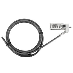 Targus ASP86RGL câble antivol Noir, Argent 1,98 m