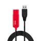 Lindy 42782 câble USB 12 m USB 2.0 USB A Noir