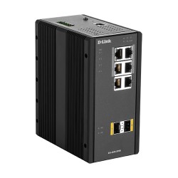 D-Link DIS‑300G‑8PSW Géré L2 Gigabit Ethernet (10/100/1000) Connexion Ethernet, supportant l'alimentation via ce port (PoE) Noir