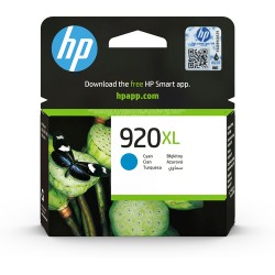 HP 920XL cartouche d'encre cyan grande capacité authentique