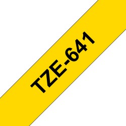 Brother TZE-641 ruban d'étiquette Noir sur jaune