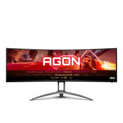 AOC B2 AG493UCX2 écran plat de PC 124 cm (48.8") 5120 x 1440 pixels Quad HD LED Noir