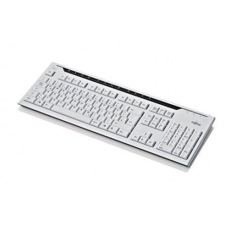 Fujitsu KB520 clavier Bureau USB QWERTY Finlandais, Suédois Gris