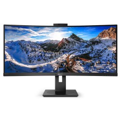 Philips P Line 346P1CRH/00 LED display 86,4 cm (34") 3440 x 1440 pixels UltraWide Quad HD Noir