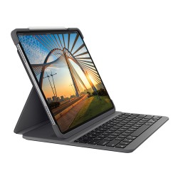 Logitech Slim Folio Pro f/ Pro12.9 AZERTY Français Bluetooth Graphite