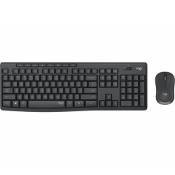 Logitech MK295 Silent Wireless Combo clavier Souris incluse Bureau RF sans fil AZERTY Français Graphite