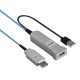 Lindy 43345 câble USB USB 3.2 Gen 1 (3.1 Gen 1) 30 m USB A 2 x USB A Bleu, Argent